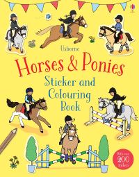 Book Cover for Horses & Ponies Sticker and Colouring Book by Fiona Patchett, Jessica Greenwell