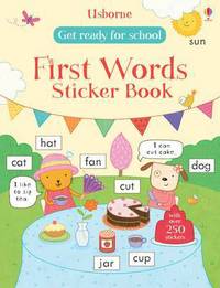 Book Cover for Get Ready for School First Words Sticker Book by Hannah Wood