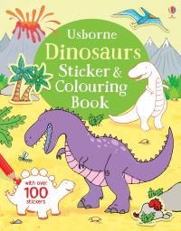 Book Cover for Dinosaurs Sticker and Colouring Book by Sam Taplin