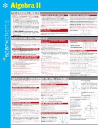 Book Cover for Algebra II SparkCharts by SparkNotes