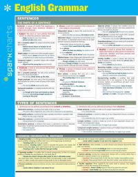 Book Cover for English Grammar SparkCharts by SparkNotes