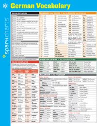 Book Cover for German Vocabulary SparkCharts by SparkNotes