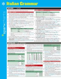 Book Cover for Italian Grammar SparkCharts by SparkNotes