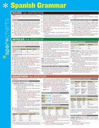 Book Cover for Spanish Grammar SparkCharts by SparkNotes