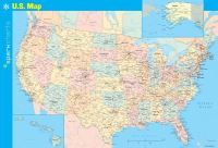 Book Cover for U.S. Map SparkCharts by SparkNotes