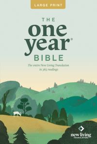 Book Cover for The One Year Bible NLT, Large Print Thinline Edition (Softcover) by Tyndale