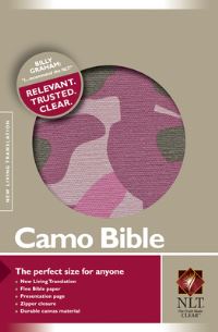 Book Cover for Camo Bible NLT (Canvas, Pink) by Tyndale