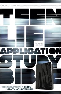 Book Cover for NLT Teen Life Application Study Bible (LeatherLike, Steel) by Tyndale