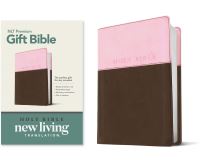 Book Cover for Premium Gift Bible NLT, TuTone (LeatherLike, Pink/Dark Brown, Red Letter) by Tyndale