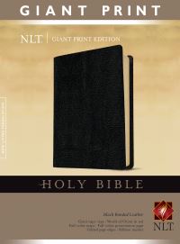 Book Cover for Holy Bible, Giant Print NLT (Bonded Leather, Black, Red Letter) by Tyndale