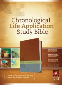Book Cover for NLT Chronological Life Application Study Bible, TuTone (LeatherLike, Brown/Green/Dark Teal) by Tyndale