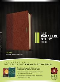 Book Cover for NLT Parallel Study Bible, TuTone (LeatherLike, Brown/Tan, Indexed) by Tyndale