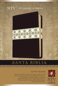 Book Cover for Santa Biblia NTV, Edición De Referencia Ultrafina, DuoTono (SentiPiel, Café/Marfil, Letra Roja) by Tyndale
