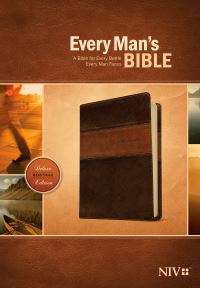 Book Cover for Every Man's Bible NIV, Deluxe Heritage Edition, TuTone (LeatherLike, Brown/Tan) by Tyndale
