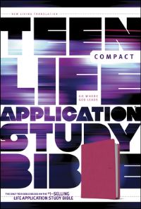 Book Cover for NLT Teen Life Application Study Bible, Compact Edition (LeatherLike, Pink) by Tyndale