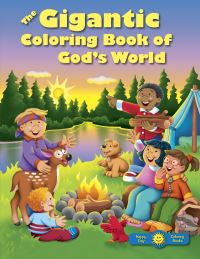 Book Cover for The Gigantic Coloring Book of God's World by Tyndale
