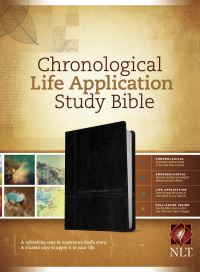 Book Cover for NLT Chronological Life Application Study Bible, TuTone (LeatherLike, Black/Onyx) by Tyndale