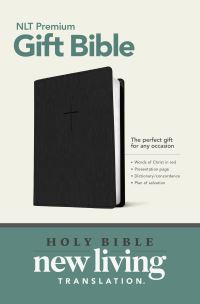 Book Cover for Premium Gift Bible NLT (LeatherLike, Classic Black, Red Letter) by Tyndale