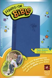 Book Cover for Hands-On Bible NLT (LeatherLike, Blue) by Tyndale