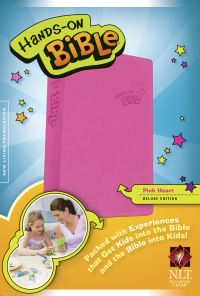 Book Cover for Hands-On Bible NLT (LeatherLike, Pink) by Tyndale