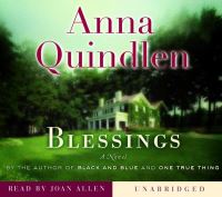 Book Cover for Blessings by Anna Quindlen