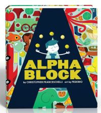 Book Cover for Alphablock by Christopher Franceschelli, Peskimo Firm
