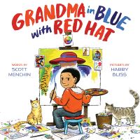 Book Cover for Grandma in Blue With Red Hat by Scott Menchin