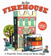 Book Cover for At the Firehouse by Brian Biggs