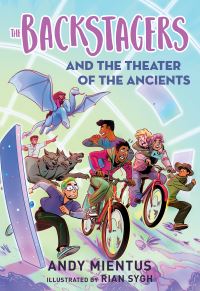 Book Cover for The Backstagers and the Theater of the Ancients by Andy Mientus