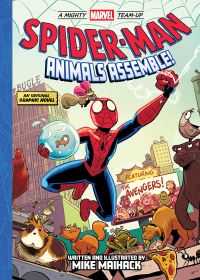 Book Cover for Animals Assemble! by Mike Maihack
