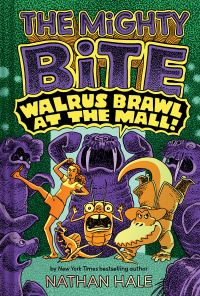 Book Cover for The Mighty Bite #2: Walrus Brawl at the Mall by Nathan Hale
