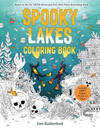 Book Cover for Spooky Lakes Coloring Book by Geo Rutherford