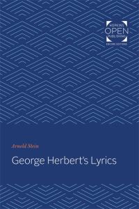 Book Cover for George Herbert's Lyrics by Arnold Stein