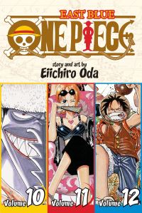 Book Cover for One Piece. Volumes 10, 11 and 12 by Eiichiro Oda