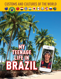 Book Cover for My Teenage Life in Brazil by Jim Whiting, Lucca Passos