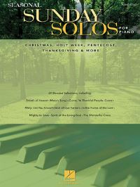 Book Cover for Seasonal Sunday Solos for Piano by Hal Leonard Corp