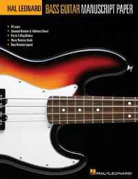Book Cover for Bass Guitar Manuscript Paper by Hal Leonard Corp