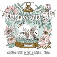 Book Cover for Fairy Tales Coloring Book by Emelie Lidehall Oberg