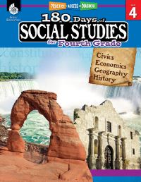 Book Cover for 180 Days(tm) Social Studies for Fourth Grade by Marla Tomlinson, Gita Wassmer, Margaret Williamson