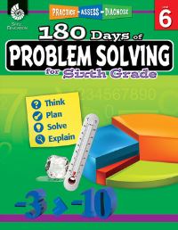 Book Cover for 180 Days(tm) Problem Solving for Sixth Grade by Stacy Monsman
