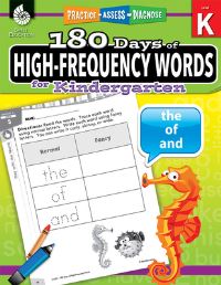 Book Cover for 180 Days(tm) High-Frequency Words for Kindergarten by Jesse Hathaway