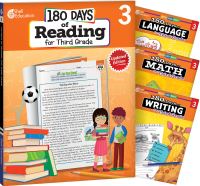 Book Cover for 180 Days®: Reading, Math, Writing, & Language for Grade 3: 4-Book Set by Multiple Authors, Christine Dugan, Kristi Sturgeon, Jodene Lynn Smith, Jodene Smith, Jodene Smith, Jodene Smith