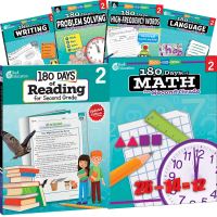 Book Cover for 180 Days®: Reading, High-Frequency Words, Math, Problem Solving, Writing, & Language for Grade 2: 6-Book Set by Multiple Authors