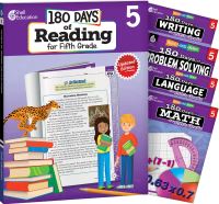 Book Cover for 180 Days¬: Reading, Math, Problem Solving, Writing, & Language for Grade 5: 5-Book Set by Multiple Authors