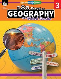 Book Cover for 180 Days(tm) Geography for Third Grade by Saskia Lacey