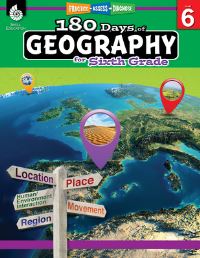 Book Cover for 180 Days(tm) Geography for Sixth Grade by Jennifer Edgerton