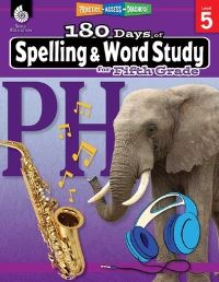 Book Cover for 180 Days(tm) Spelling and Word Study for Fifth Grade by Shireen Pesez Rhoades