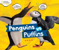 Book Cover for Penguins Vs. Puffins by Julie Beer, National Geographic Society US