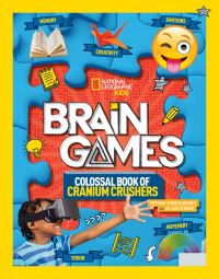 Book Cover for Brain Games by Stephanie Warren Drimmer, Gareth Moore, National Geographic Kids Firm