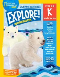 Book Cover for National Geographic Kids Explore! Workbook Kindergarten by National Geographic Kids